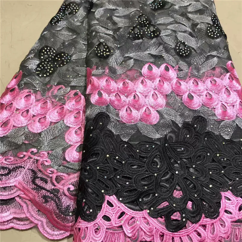 African Swiss Voile Lace Fabric High Quality African Lace Fabric Embroidery French Mesh Lace Fabric With Stones 5 yards/pieces 
African Swiss Voile Lace Fabric High Quality African Lace Fabric Embroidery French Mesh Lace Fabric With Stones 5 yards/pieces