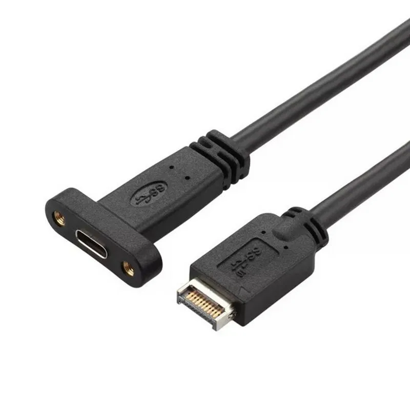 USB3.1 USB 3.1 Front Panel Header type-e Type E to USB-C Type-C C Female Extension Cable with Panel Mount Screw
USB3.1 USB 3.1 Front Panel Header type-e Type E to USB-C Type-C C Female Extension Cable with Panel Mount Screw