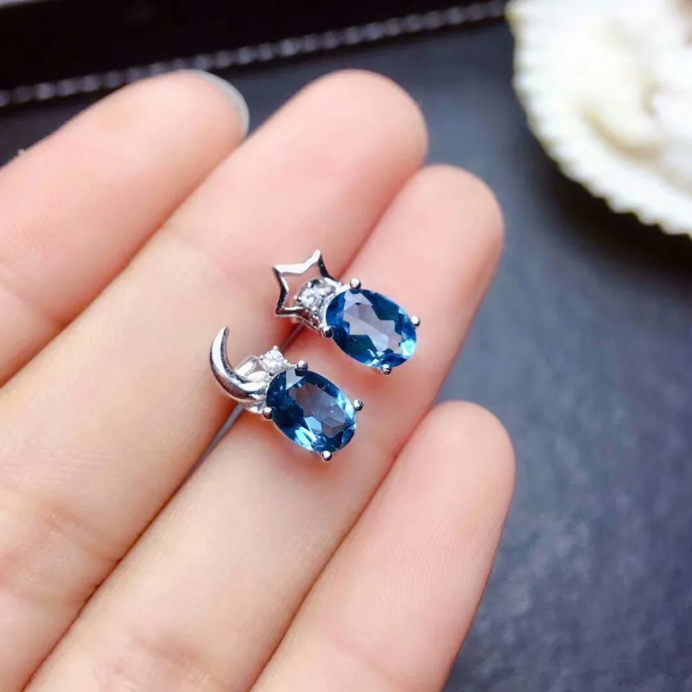 shilovem 925 silver sterling natural Blue topaz Stud Earrings fine Jewelry 2019 new wholesale women plant new 5*7mm me050787agb
shilovem 925 silver sterling natural Blue topaz Stud Earrings fine Jewelry 2019 new wholesale women plant new 5*7mm me050787agb