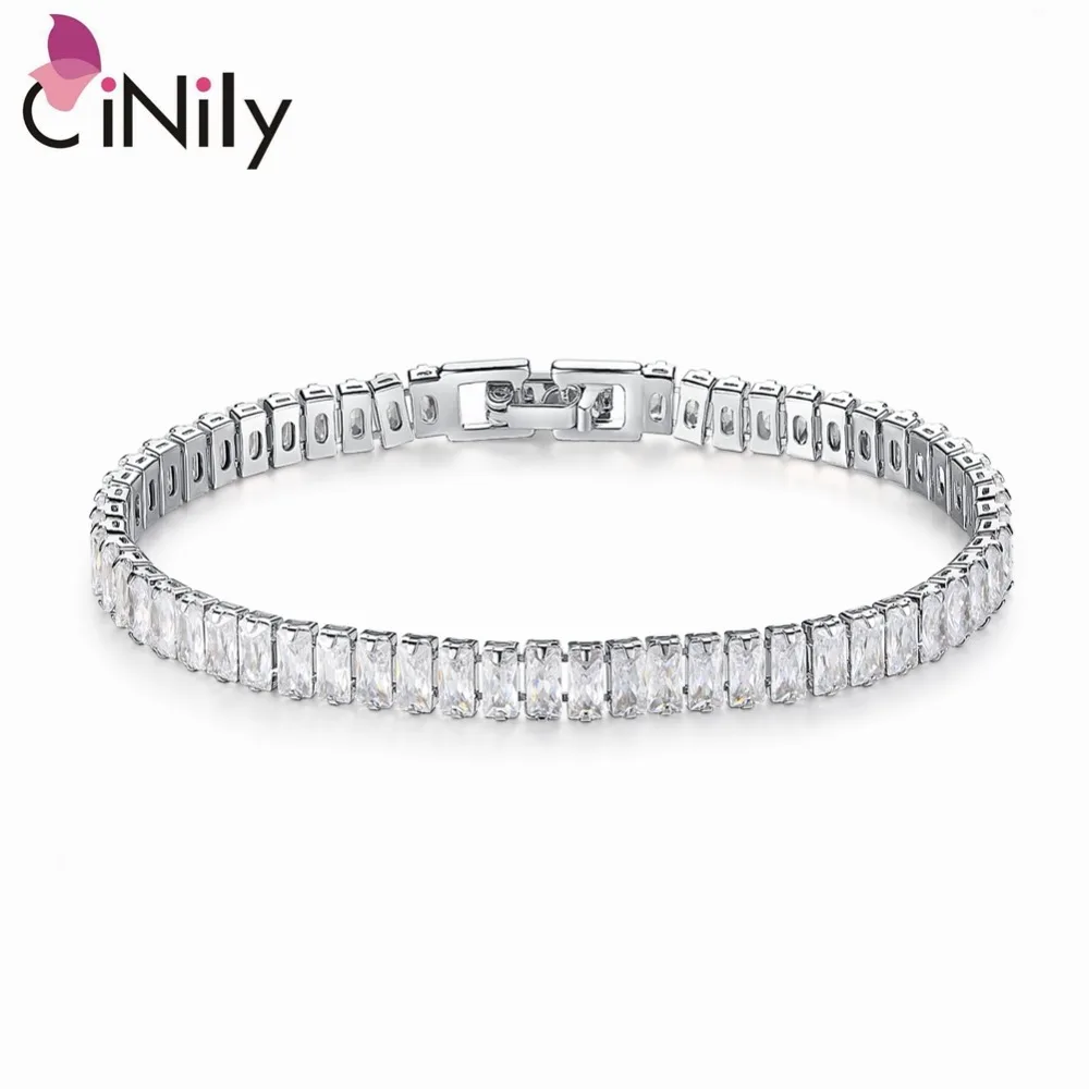 CiNily Created White Stone Silver Plated Wholesale Hot Sell for Women Jewelry Wedding Engagement Chain Bracelet 7 5/8" NS2141
CiNily Created White Stone Silver Plated Wholesale Hot Sell for Women Jewelry Wedding Engagement Chain Bracelet 7 5/8" NS2141