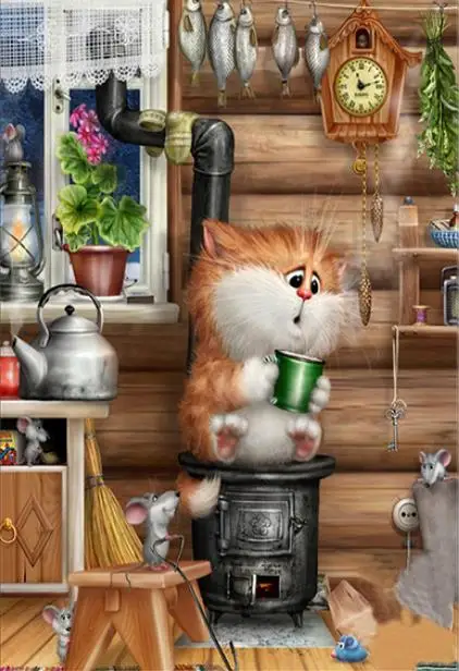 5D Diamond Painting Animals Cat Cross Stitch Diamond Embroidery 3D Diamond Mosaic Needlework Crafts Christmas Gift
5D Diamond Painting Animals Cat Cross Stitch Diamond Embroidery 3D Diamond Mosaic Needlework Crafts Christmas Gift