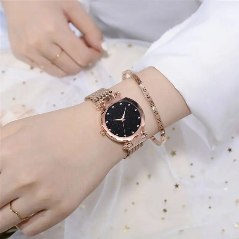 Stary Sky Women's Luxury Watch Fashion Diamond Quartz WristWatch Female Magnetic Starry Simple Casual Ladies Clock Gift
Stary Sky Women's Luxury Watch Fashion Diamond Quartz WristWatch Female Magnetic Starry Simple Casual Ladies Clock Gift