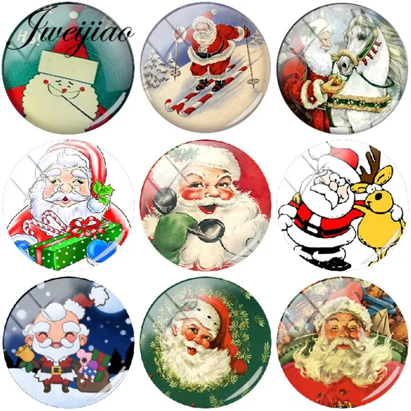 JWEIJIAO 5pcs/lot Retro Santa Claus Sled Art Pattern Christmas Gift DIY Round Glass Dome Handmade Jewelry Keychain Necklaces
JWEIJIAO 5pcs/lot Retro Santa Claus Sled Art Pattern Christmas Gift DIY Round Glass Dome Handmade Jewelry Keychain Necklaces