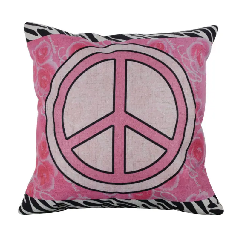 LINKWELL Free Shipping 45x45cm Peace Logo Pink Rose Zebra Print Linen Cushion Covers
LINKWELL Free Shipping 45x45cm Peace Logo Pink Rose Zebra Print Linen Cushion Covers