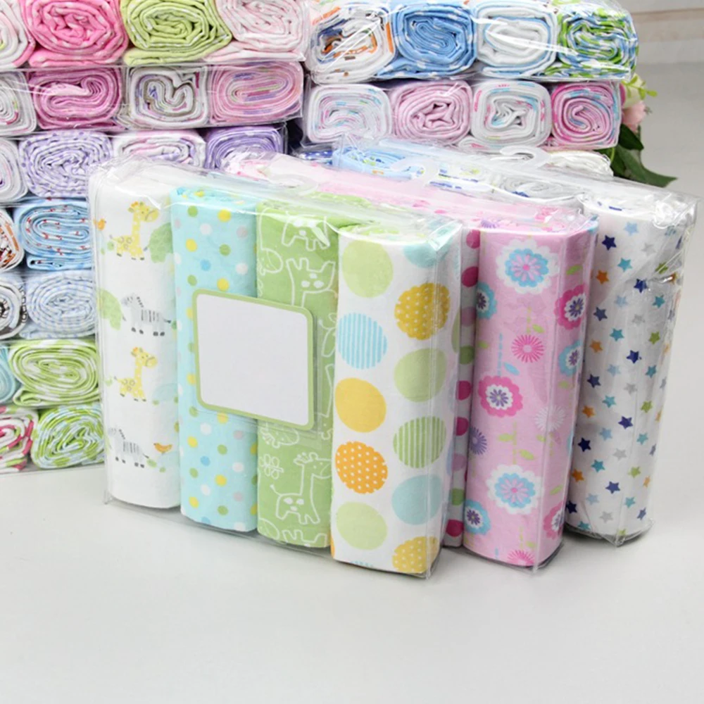 4Pcs/Lot Baby Blanket Muslin Swaddle Newborn Diapers 100% Cotton Flannel For Newborns Photography Kids Wr | Мать и ребенок