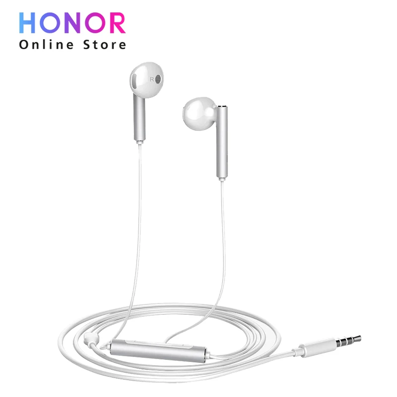 Оригинальные наушники huawei Honor AM 116 с микрофоном и регулятором громкости металлическая гарнитура для 8X