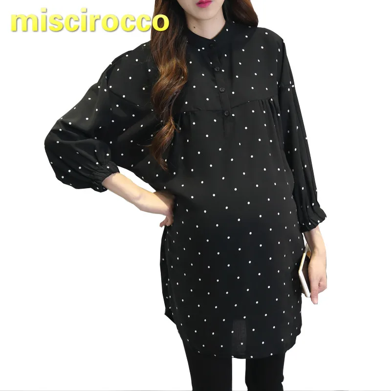 Maternity Shirts Wear Spring and Autumn New Pregnant Woman Long Sleeve Blouse Base Clothing Point Office Working
Maternity Shirts Wear Spring and Autumn New Pregnant Woman Long Sleeve Blouse Base Clothing Point Office Working