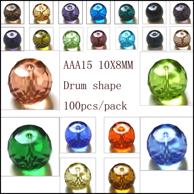100Pcs Crystal Glass Column Tube Spacer Beads Fit European Charms Bracelets Jewelry Diy Making 10x8mm AAA Grade
100Pcs Crystal Glass Column Tube Spacer Beads Fit European Charms Bracelets Jewelry Diy Making 10x8mm AAA Grade