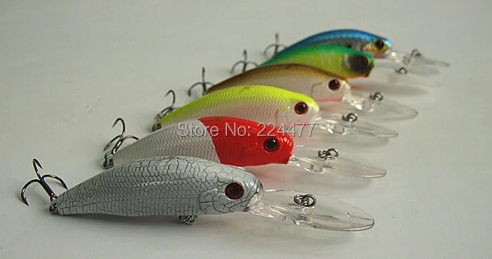 8.5g 6cm Fishing lure Deep Swim Bait Crank Bait tackle Hard Plastic Bait VMC Hook Floating Salt or Fresh water Lure Six color
8.5g 6cm Fishing lure Deep Swim Bait Crank Bait tackle Hard Plastic Bait VMC Hook Floating Salt or Fresh water Lure Six color