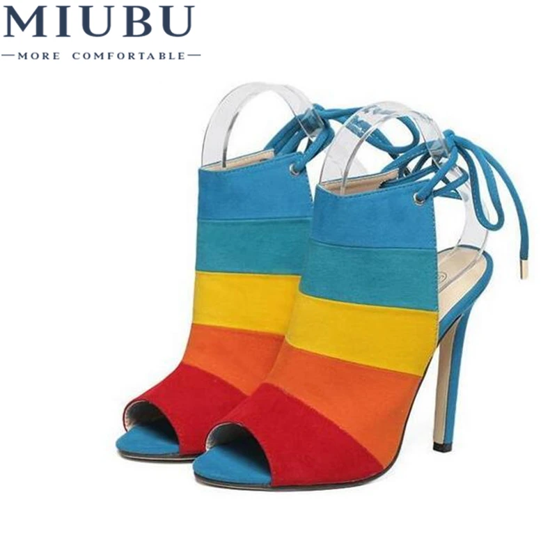 MIUBU New Style Women's Sexy Lace Up multicolor Out High heels Peep Toe Sandals Flip flops Ladies celebrity Pumps Shoes Yellow
MIUBU New Style Women's Sexy Lace Up multicolor Out High heels Peep Toe Sandals Flip flops Ladies celebrity Pumps Shoes Yellow