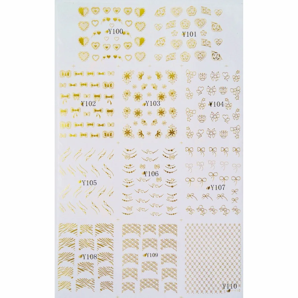 11 PACKS / LOT NAIL TATTOOS STICKER WATER DECAL NAIL ART GOLD SILVER FLOWER HEART BOW TIE FRENCH SMILE ROSE GRID Y100-110
11 PACKS / LOT NAIL TATTOOS STICKER WATER DECAL NAIL ART GOLD SILVER FLOWER HEART BOW TIE FRENCH SMILE ROSE GRID Y100-110