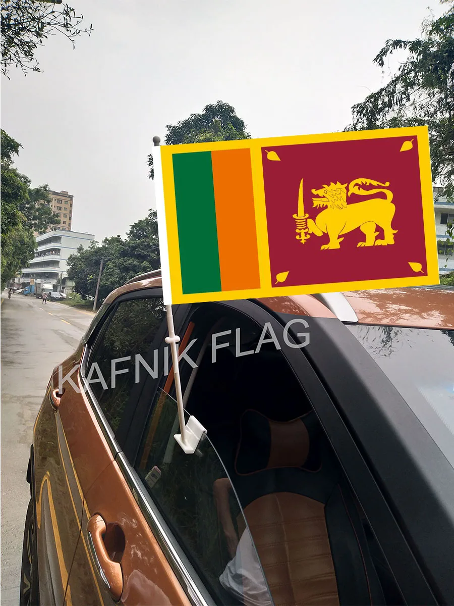 KAFNIK,30*45CM Sri Lanka Window Car Flags and Banners Countries World Custom Flags with 43/52cm flagpole for car decoration
KAFNIK,30*45CM Sri Lanka Window Car Flags and Banners Countries World Custom Flags with 43/52cm flagpole for car decoration