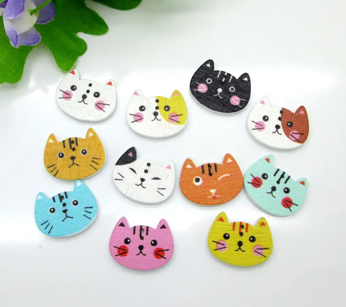 100Pcs 20x16mm Mixed Animal Cute Cat Sewing Wooden Buttons For Clothes Crafts Decorative Needlework Scrapbooking DIY Accessories
100Pcs 20x16mm Mixed Animal Cute Cat Sewing Wooden Buttons For Clothes Crafts Decorative Needlework Scrapbooking DIY Accessories