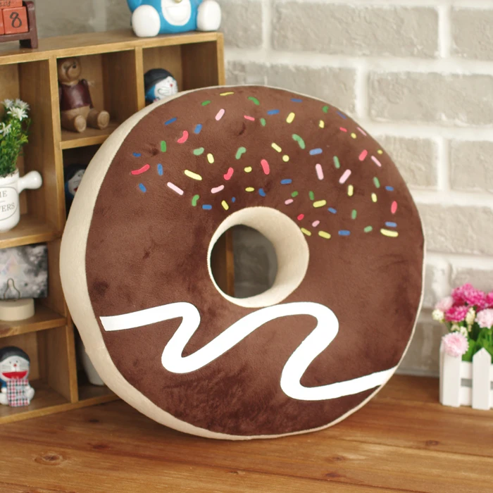 Candice guo! Super cute plush toy sweet chocolate donut round cushion soft sofa pillow birthday Christmas gift 1pc
Candice guo! Super cute plush toy sweet chocolate donut round cushion soft sofa pillow birthday Christmas gift 1pc