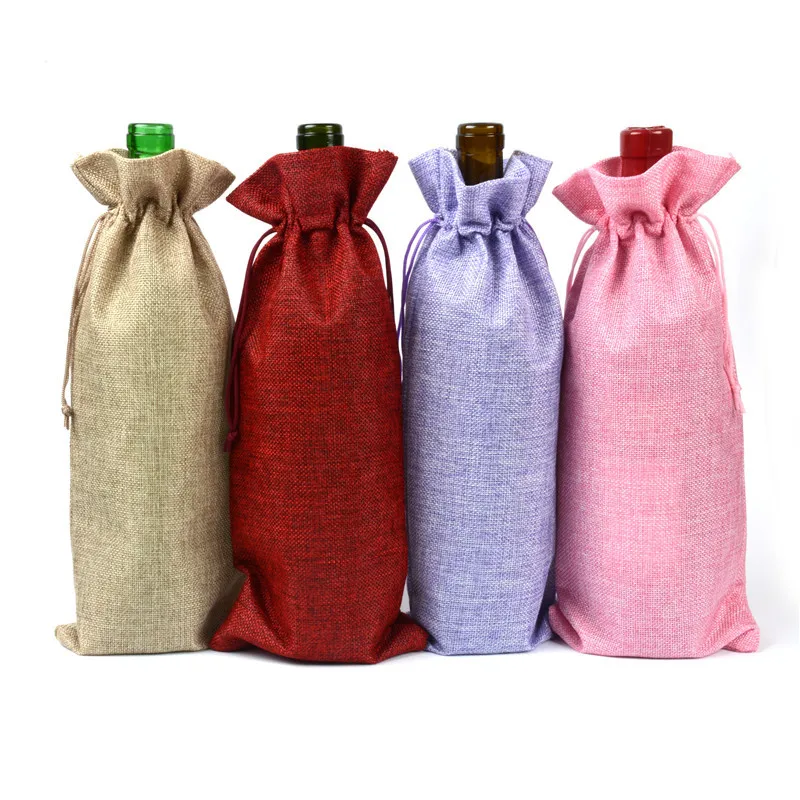 10pcs Wine champagne bottles linen bags zip lock packaging storage bags wedding party favor decoration houshold
10pcs Wine champagne bottles linen bags zip lock packaging storage bags wedding party favor decoration houshold