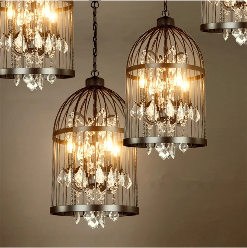 American country industrial style iron bird cage Art Chandelier retro design personalized restaurant bar lamp
American country industrial style iron bird cage Art Chandelier retro design personalized restaurant bar lamp