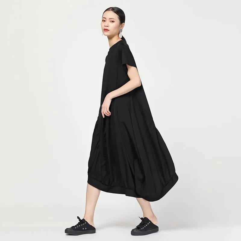 CHICEVER Summer Casual Solid Draped Hem Women Dress O Neck Short Sleeve Pockets Loose Plus Size Mid Calf Dresses 2020 Fashion
CHICEVER Summer Casual Solid Draped Hem Women Dress O Neck Short Sleeve Pockets Loose Plus Size Mid Calf Dresses 2020 Fashion