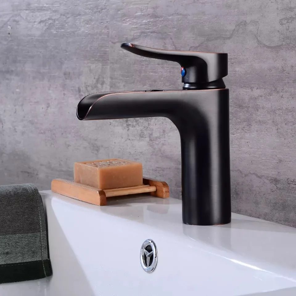Free shipping Biggers black bronze finish brass bathroom waterfall sink faucet Single handle cold hot water mixer tap
Free shipping Biggers black bronze finish brass bathroom waterfall sink faucet Single handle cold hot water mixer tap