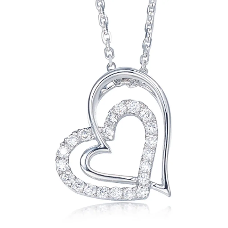 Utimtree Valentine's Day Gift Double Heart Short Chokers necklace for Women Cubic Zirconia 925 Silver Pendants Necklaces Jewelry
Utimtree Valentine's Day Gift Double Heart Short Chokers necklace for Women Cubic Zirconia 925 Silver Pendants Necklaces Jewelry