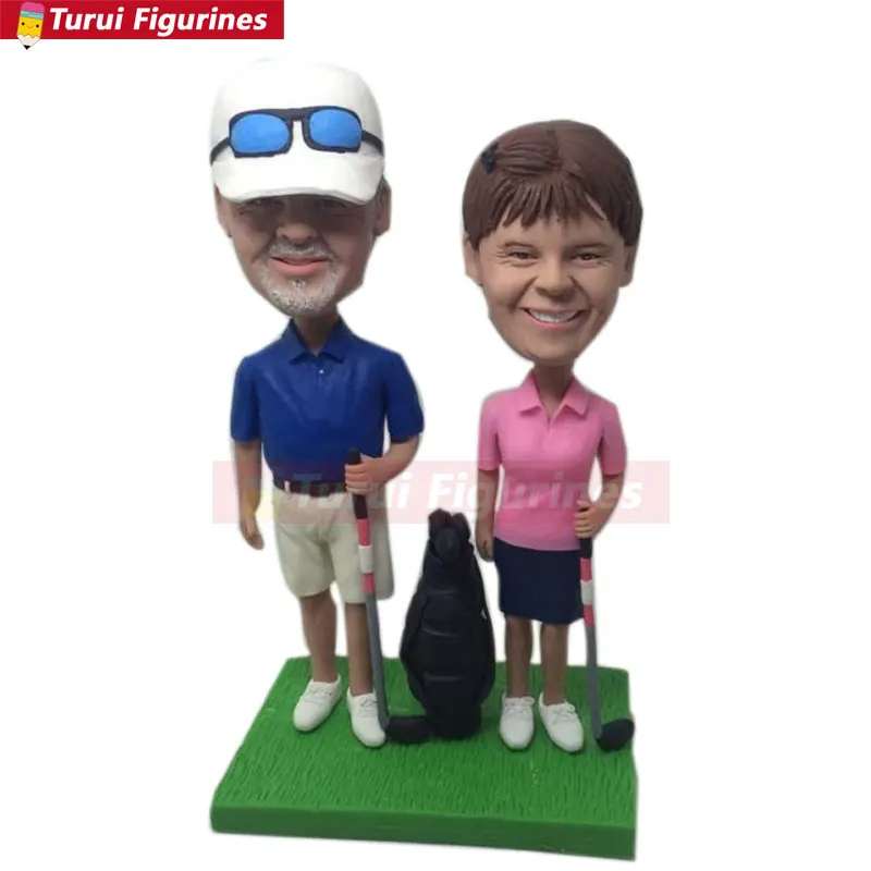 Golfer Girlfriend Boyfriend Valentine Parent Gift Personalized Clay Figurine Based on Customers' Photos Golf Wedding Cake Topper
Golfer Girlfriend Boyfriend Valentine Parent Gift Personalized Clay Figurine Based on Customers' Photos Golf Wedding Cake Topper