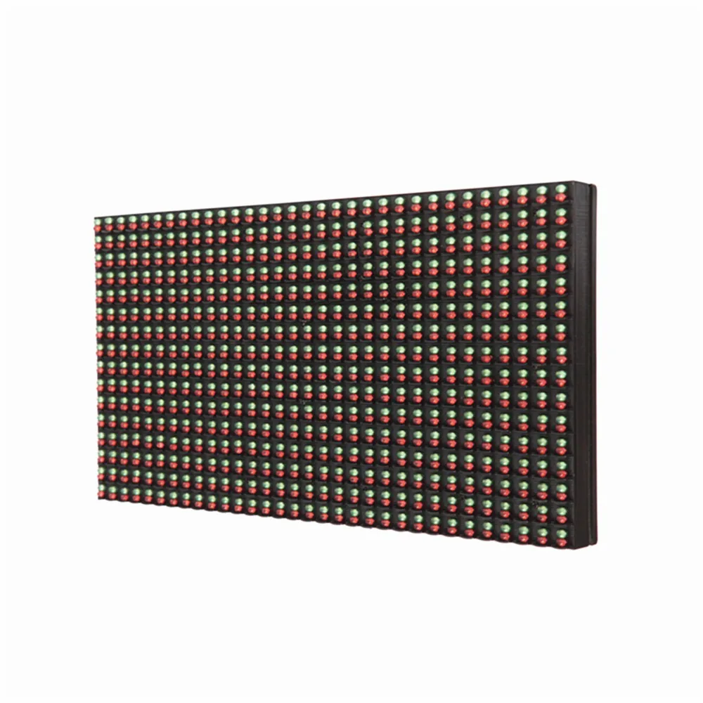 P10 LED Display Module 32*16 Pixel Outdoor Waterproof Red and Green Double Color LED Panel LED Sign Board Outdoor LED Screen
P10 LED Display Module 32*16 Pixel Outdoor Waterproof Red and Green Double Color LED Panel LED Sign Board Outdoor LED Screen