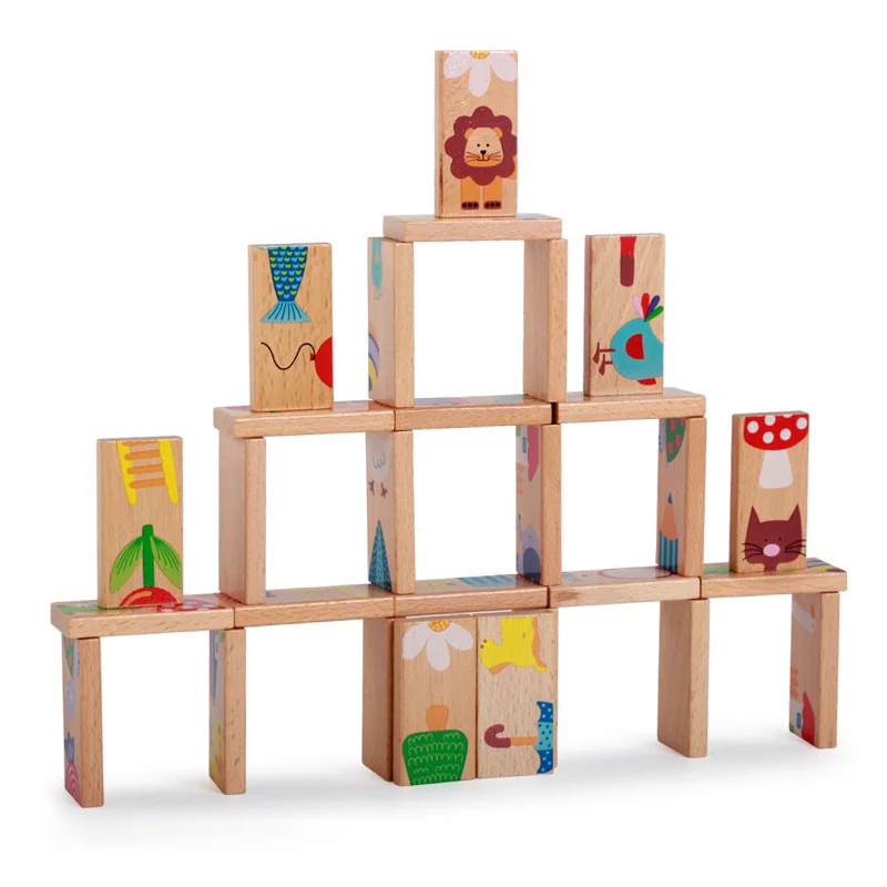 Unisex Baby Kid 28 PCS Animal Domino Blocks Toy Safe Wood Domino Educational Toys Gift for Kid Above 3 Years Old
Unisex Baby Kid 28 PCS Animal Domino Blocks Toy Safe Wood Domino Educational Toys Gift for Kid Above 3 Years Old