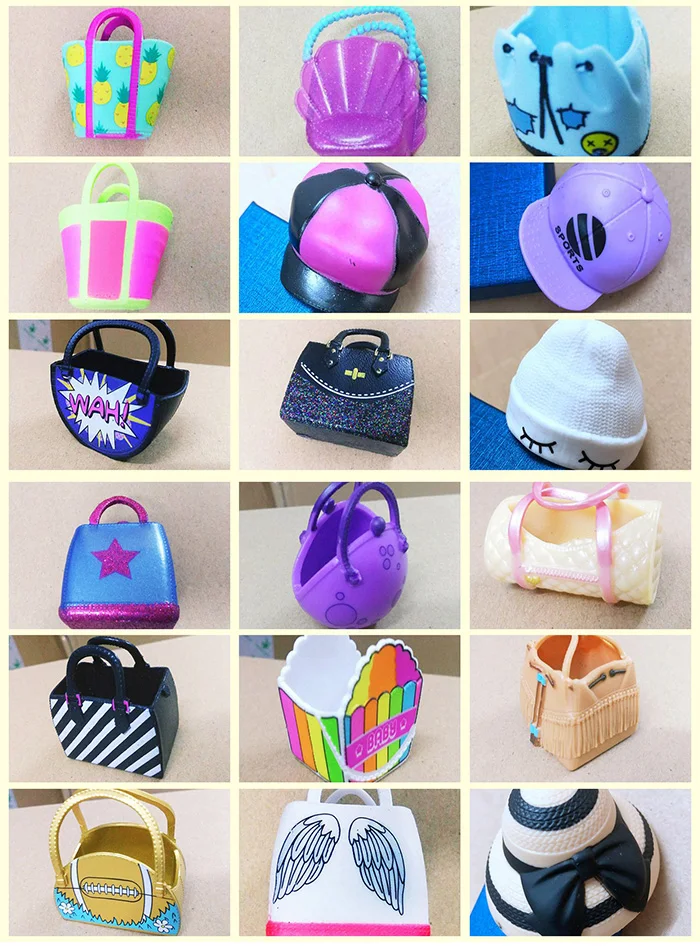 10/30/50/100Pcs 35 Kinds Original Bag Hats Cap dolls toys Accessorries for lol dolls A large number of styles Random no-repeat
10/30/50/100Pcs 35 Kinds Original Bag Hats Cap dolls toys Accessorries for lol dolls A large number of styles Random no-repeat