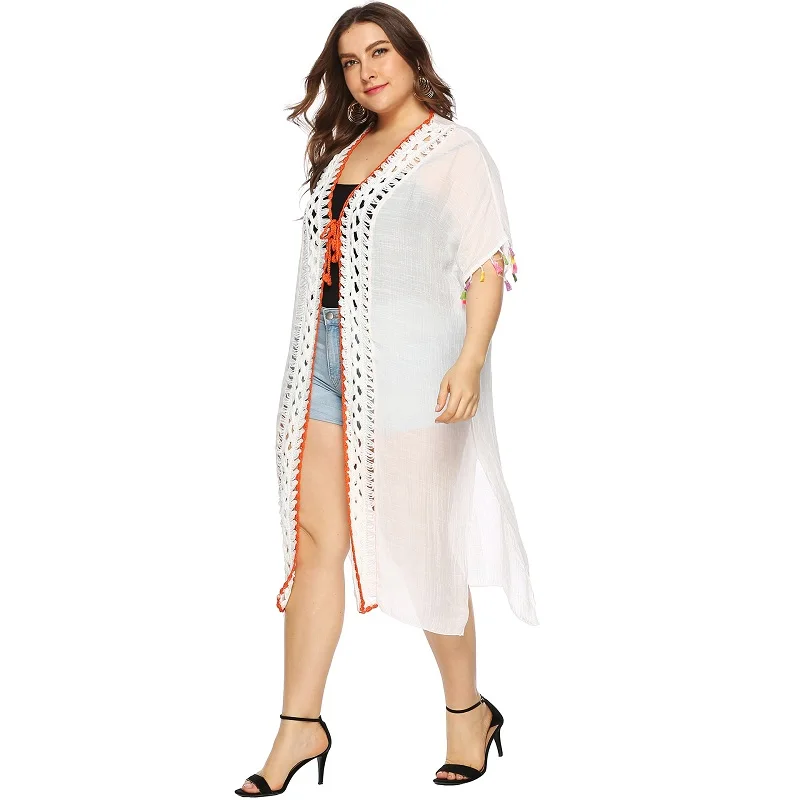 2019 New Plus size Cardigan beach cover up women cotton bikini swimsuit bathing suits cover ups Robe De Plage beachwear
2019 New Plus size Cardigan beach cover up women cotton bikini swimsuit bathing suits cover ups Robe De Plage beachwear