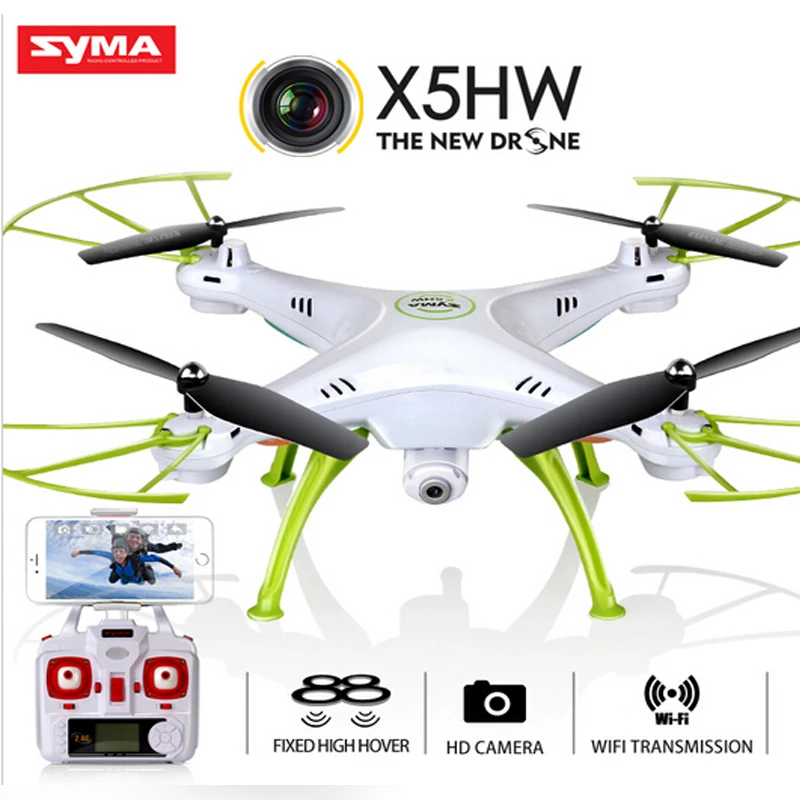Original Syma X5HW (X5SW Upgrade) racing selfie Dron FPV Quadrocopter drone with Camera HD 2.4G 4CH RC Helicopter wifi USB Toy
Original Syma X5HW (X5SW Upgrade) racing selfie Dron FPV Quadrocopter drone with Camera HD 2.4G 4CH RC Helicopter wifi USB Toy