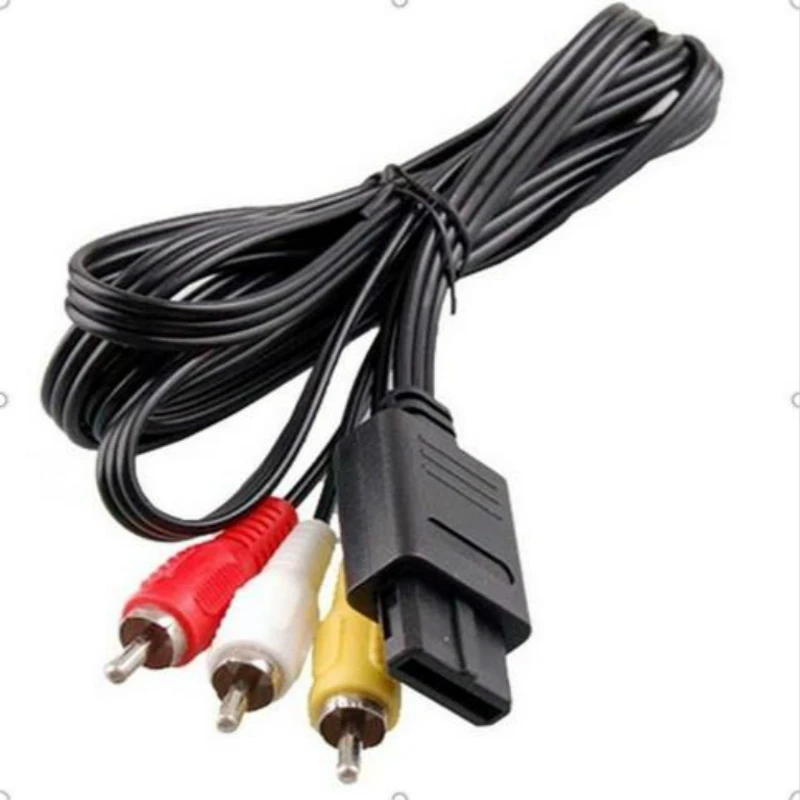 180 см 6 футов AV TV RCA видео шнур кабель для N64 64 видеоигр Джек кабели игрового