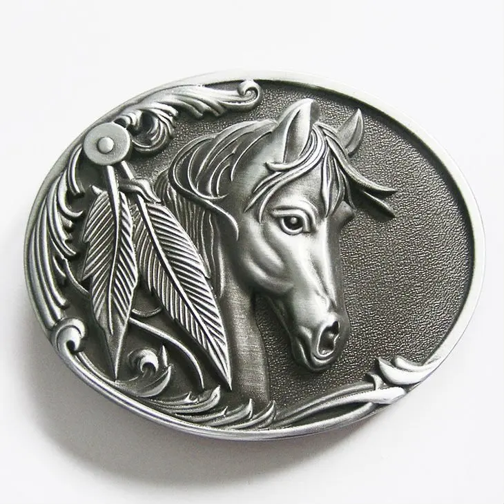 Wholesale Retail Original Horse With Feather Belt Buckle 100% Leed-Free Fast Delivery Free Shipping
Wholesale Retail Original Horse With Feather Belt Buckle 100% Leed-Free Fast Delivery Free Shipping