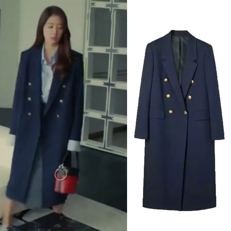 2020New Korean Navy blue Long Blazer Suit Jacket Women Spring Autumn Coats Women's Blazer Jackets Female Overcoat V724
2020New Korean Navy blue Long Blazer Suit Jacket Women Spring Autumn Coats Women's Blazer Jackets Female Overcoat V724
