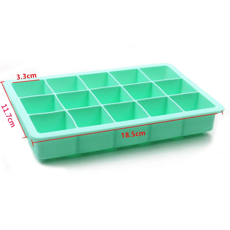 1PC 15 Grid Ice Cube Mold With Lid Square High Quality Silicone Ice Maker Party Holiday Wedding DIY Supplies Kitchen Bar Tool
1PC 15 Grid Ice Cube Mold With Lid Square High Quality Silicone Ice Maker Party Holiday Wedding DIY Supplies Kitchen Bar Tool