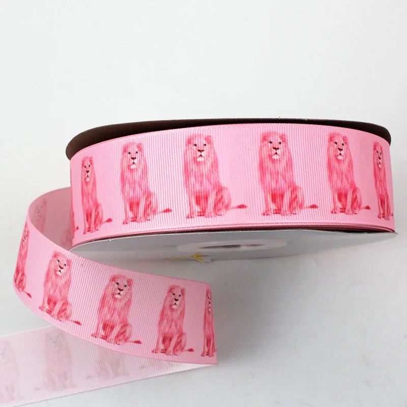 16/22/25/38/75mm Pink lion printed grosgrain rainbow ribbon 10/25/50 yards DIY bows wedding party decoractive ribbons
16/22/25/38/75mm Pink lion printed grosgrain rainbow ribbon 10/25/50 yards DIY bows wedding party decoractive ribbons