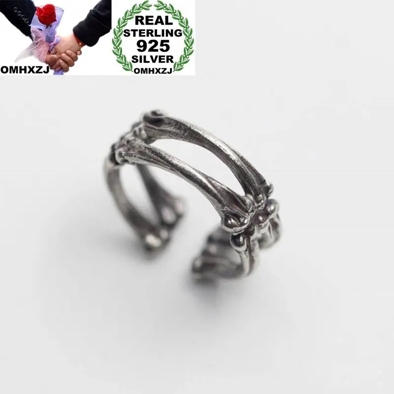 OMHXZJ, оптовая продажа, европейский модный подарок для женщин и мужчин на свадьбу, открытое серебряное кольцо из стерлингового серебра 925 проб...
OMHXZJ, оптовая продажа, европейский модный подарок для женщин и мужчин на свадьбу, открытое серебряное кольцо из стерлингового серебра 925 проб...