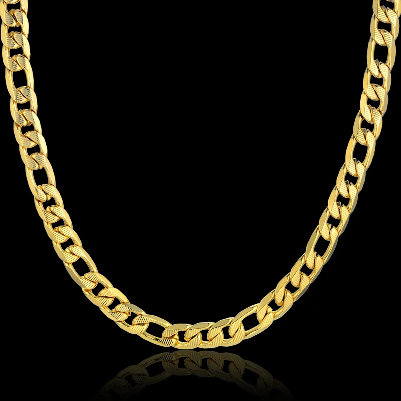 Cuban Gold Chains Necklace Men Embossing 9MM Vintage Men Jewelry Wholesale Gold Color Stainless Steel Curb Link Chain
Cuban Gold Chains Necklace Men Embossing 9MM Vintage Men Jewelry Wholesale Gold Color Stainless Steel Curb Link Chain
