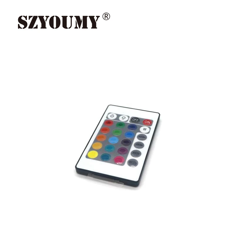 SZYOUMY Wireless RF RGB LED CONTROLLER 24 Key Remote 12A for 5050 SMD Strip RGB Module DC 12-24V
SZYOUMY Wireless RF RGB LED CONTROLLER 24 Key Remote 12A for 5050 SMD Strip RGB Module DC 12-24V