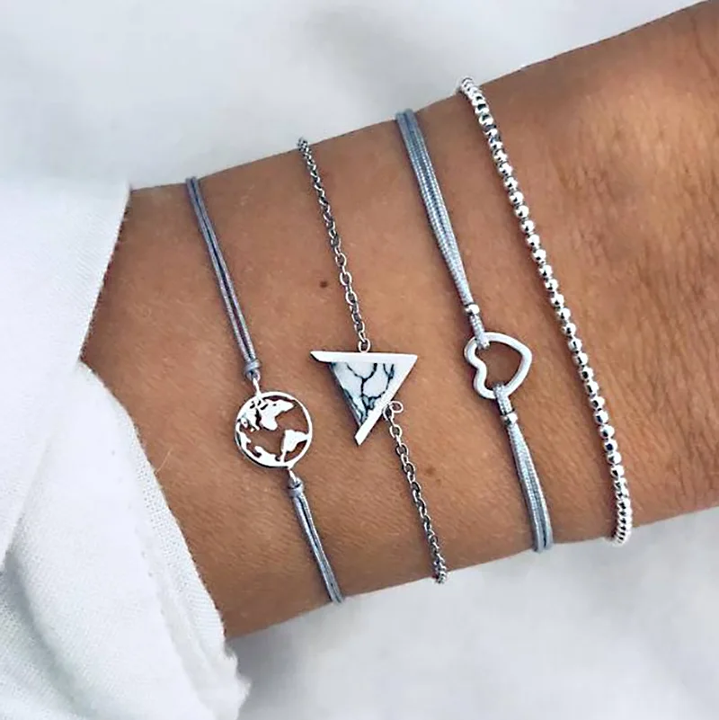 Bohemia Charm Rope Chain Bracelets for Woman Fashion Golden Geometric Hollow Love Map White Stone Bracelet Set Female Jewelry
Bohemia Charm Rope Chain Bracelets for Woman Fashion Golden Geometric Hollow Love Map White Stone Bracelet Set Female Jewelry