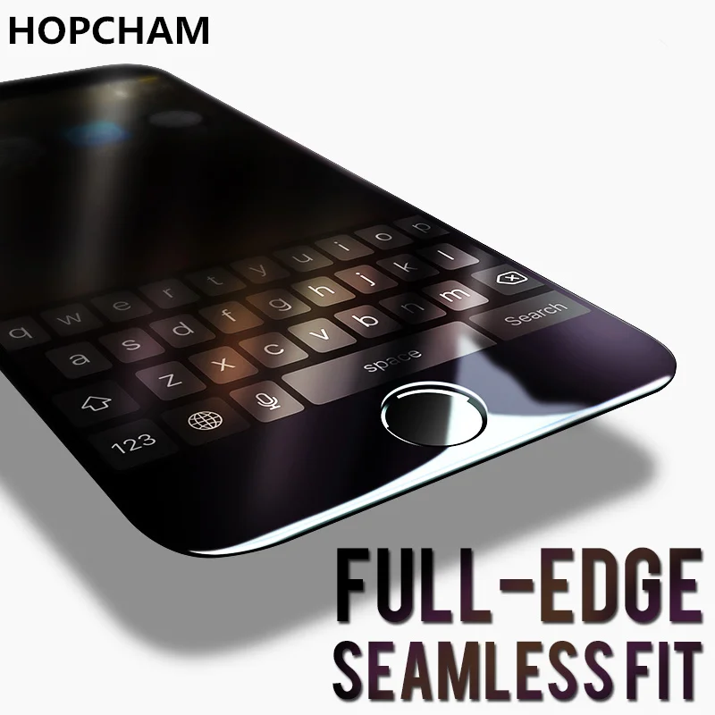 Изогнутое полноэкранное защитное стекло HOPCHAM для iPhone 7 8 6s Plus X закаленное XR XS MAX