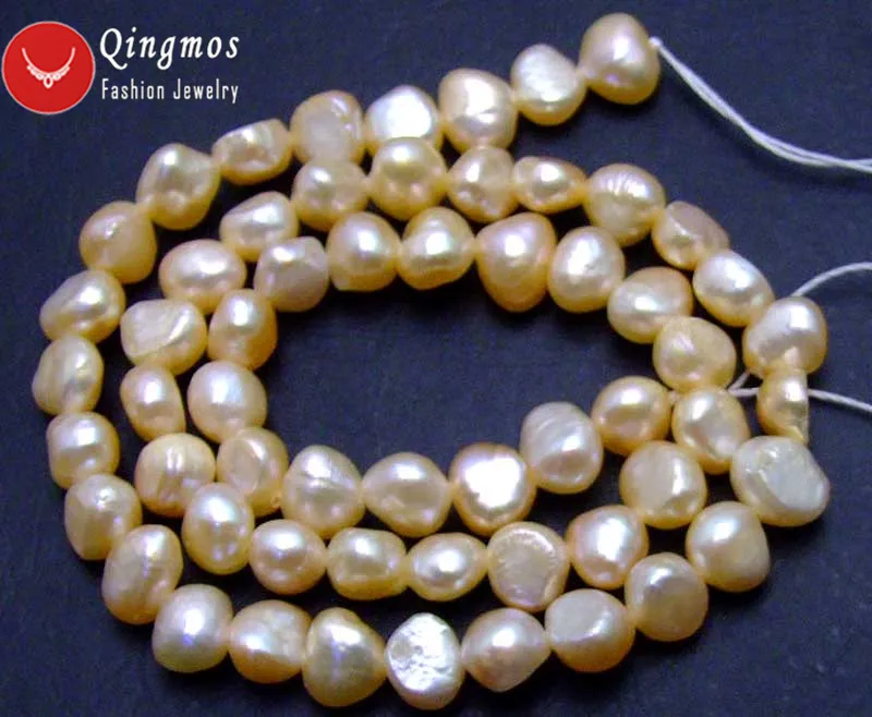 Qingmos Pink BAROQUE Pearl Beads Beads for Jewelry Making with 5-6mm Natural Pink Freshwater Pearl Strand Loose 14"-los619
Qingmos Pink BAROQUE Pearl Beads Beads for Jewelry Making with 5-6mm Natural Pink Freshwater Pearl Strand Loose 14"-los619