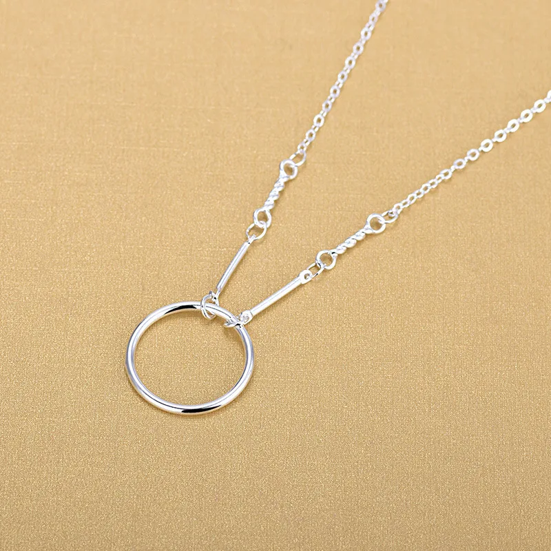 Hollow Single Big Circle Round Silver Color Pendant Necklaces For Women Gifts Jewelry
Hollow Single Big Circle Round Silver Color Pendant Necklaces For Women Gifts Jewelry