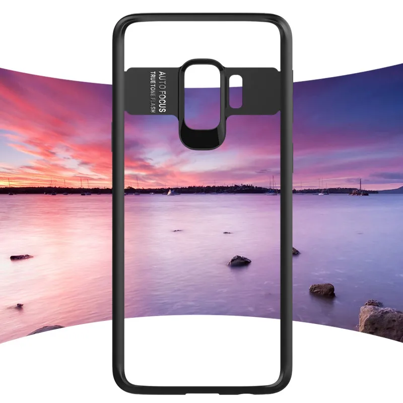 Роскошный кристально прозрачный чехол для Samsung S9 мягкий силиконовый Жесткий
