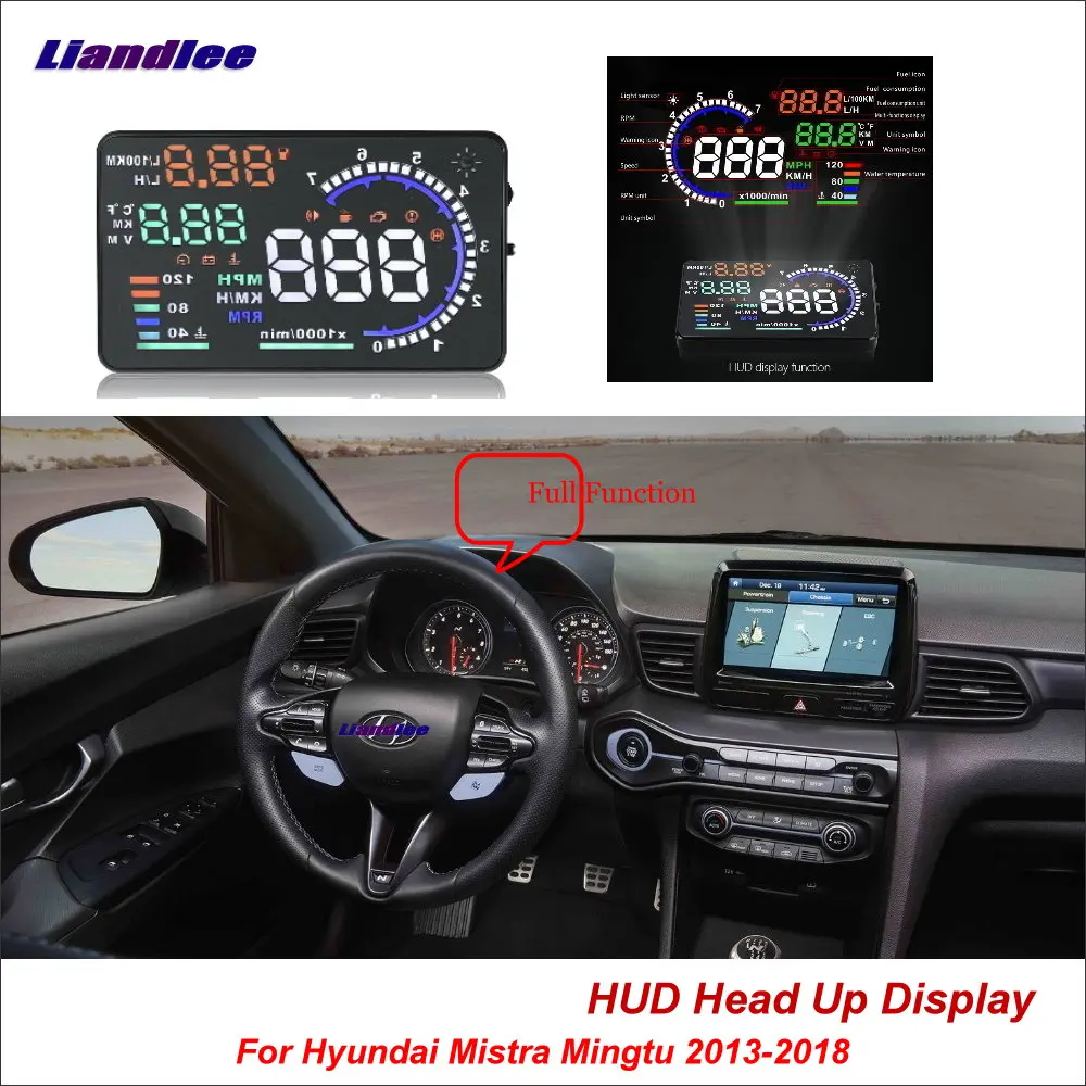 Liandlee Car Head Up Display HUD For Hyundai Mistra Mingtu 2013-2018 Safe Driving Screen OBD II Speedometer Projector Windshield
Liandlee Car Head Up Display HUD For Hyundai Mistra Mingtu 2013-2018 Safe Driving Screen OBD II Speedometer Projector Windshield