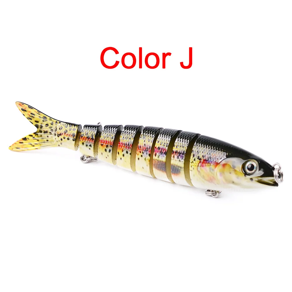 8 Segments Fishing Lure Wobbler Lifelike Lake Fishing Striped Bass Hard Bait Swimbait 133mm/19g 6# Hook Artificial Jointed Baits
8 Segments Fishing Lure Wobbler Lifelike Lake Fishing Striped Bass Hard Bait Swimbait 133mm/19g 6# Hook Artificial Jointed Baits