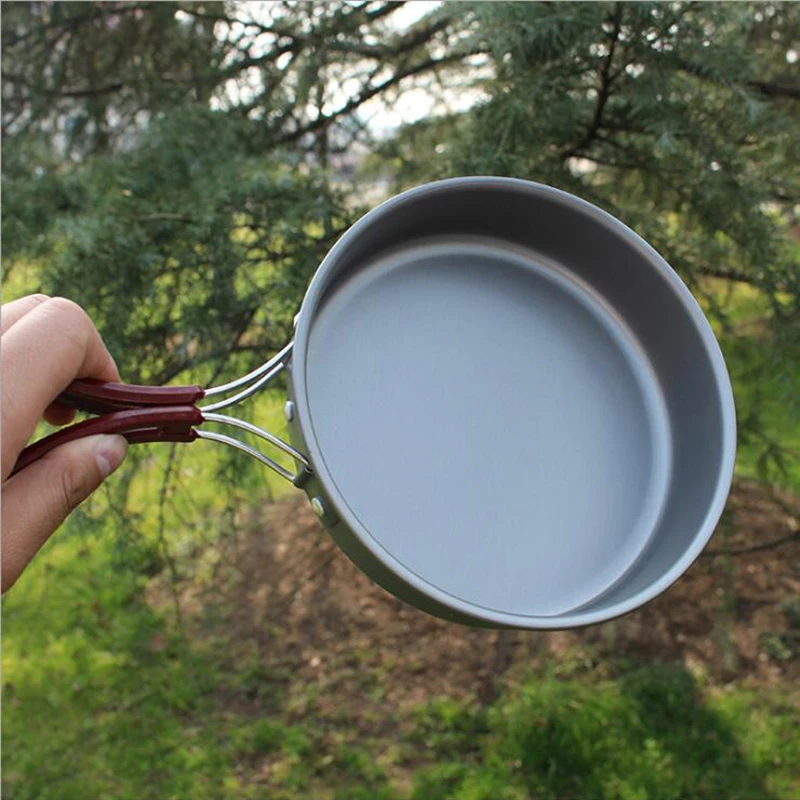 Portable Folding Outdoor Camping Pot Aluminium Ally Fried Egg Cook Tableware 1.1L Outdoor Cooking Flat Port Round Pots and Fans
Portable Folding Outdoor Camping Pot Aluminium Ally Fried Egg Cook Tableware 1.1L Outdoor Cooking Flat Port Round Pots and Fans