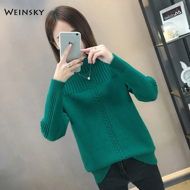 Women Knitted Sweater And Pullovers Korean Fashion Style Turtleneck Wool Sweaters Autumn And Winter 2019 New Yellow Sweater
Women Knitted Sweater And Pullovers Korean Fashion Style Turtleneck Wool Sweaters Autumn And Winter 2019 New Yellow Sweater