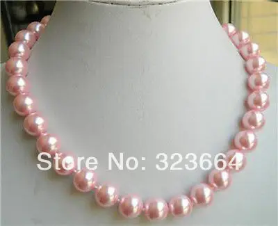 10mm Pink Seashells Pearl Necklace 18"
10mm Pink Seashells Pearl Necklace 18"