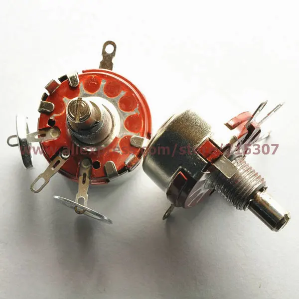 PHISCALE 5 шт одноповоротный углеродный Потенциометр 100K WTH118 1A (2 Вт)|potentiometer 100k|potentiometer