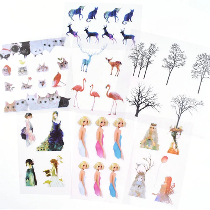 5 Sheets Cut Cats Scrapbooking Sticker Phone Case DIY Resin Cut Mold Birds Elk Tree Micro Stickers Jewelry Filling Tools
5 Sheets Cut Cats Scrapbooking Sticker Phone Case DIY Resin Cut Mold Birds Elk Tree Micro Stickers Jewelry Filling Tools