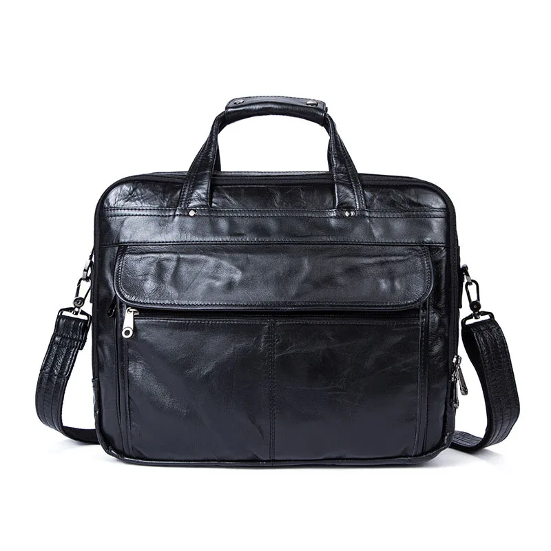 Manufacturers handbags high quality Genuine Leather business cross section square solid color men's briefcase soft shoulder bags
Manufacturers handbags high quality Genuine Leather business cross section square solid color men's briefcase soft shoulder bags